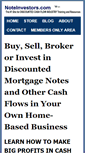 Mobile Screenshot of noteinvestors.com